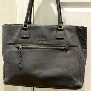 Cole Haan Gray Leather City Tote